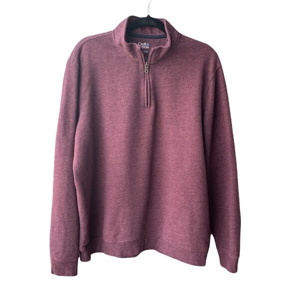 Croft & Barrow Extra Soft Fleece Pullover Purple Size L - Picture 1 of 3